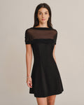 Vestido Catalina | Elegancia en Malla Tono Negro