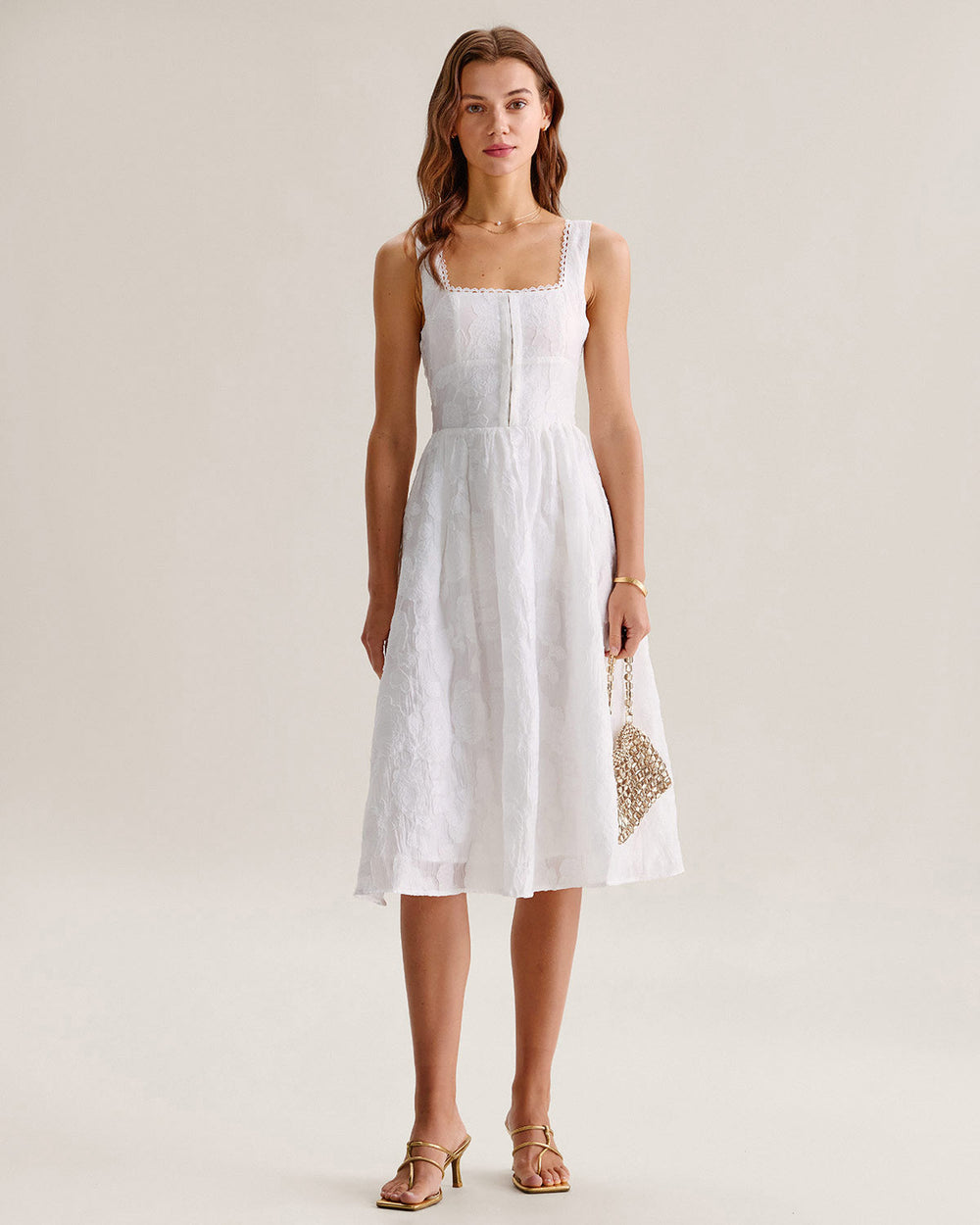 Vestido Valentina | Elegancia en Jacquard Tono Rojo