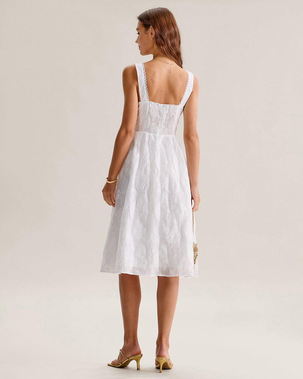 Vestido Valentina | Elegancia en Jacquard Tono Rojo