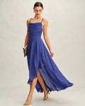 Vestido Blair | Elegancia en Gasa Tono Azul