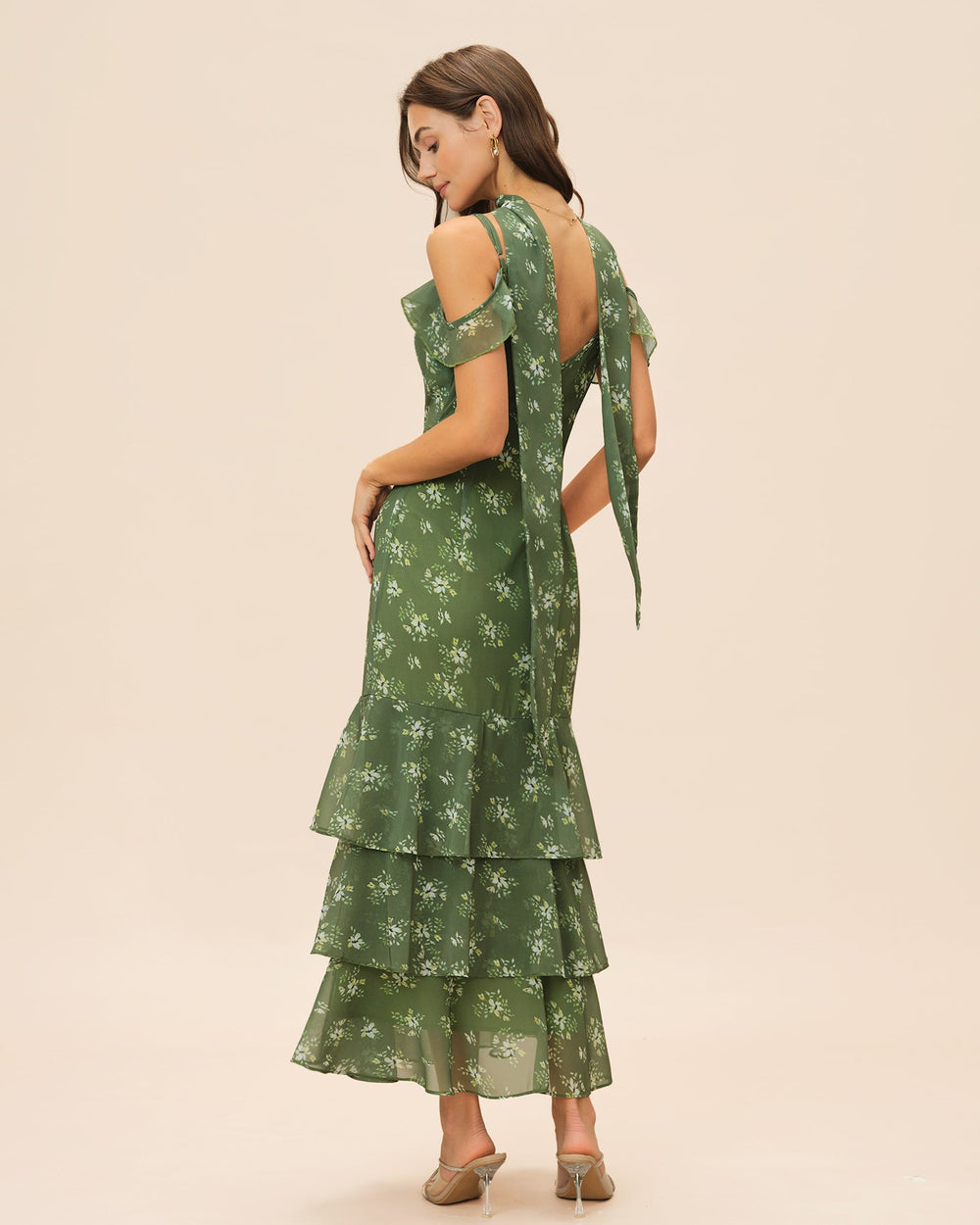 Vestido Julieta | Elegancia en Satén Tono Verde