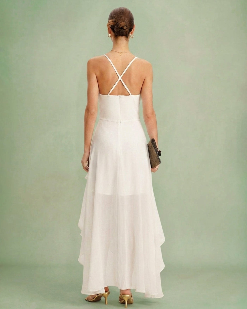 Vestido Catalina | Elegancia en Gasa Tono Negro