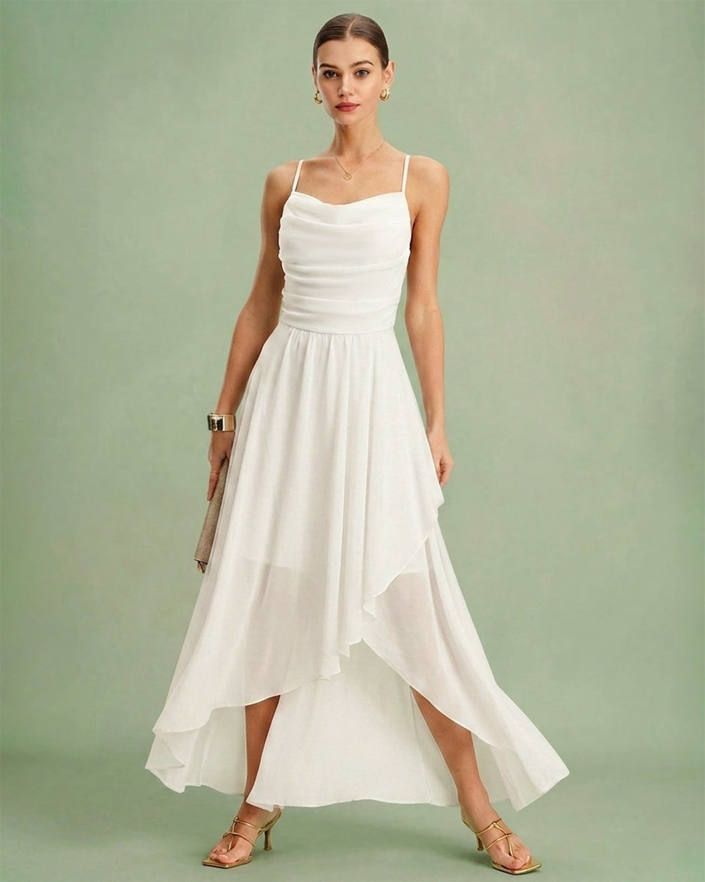 Vestido Catalina | Elegancia en Gasa Tono Negro