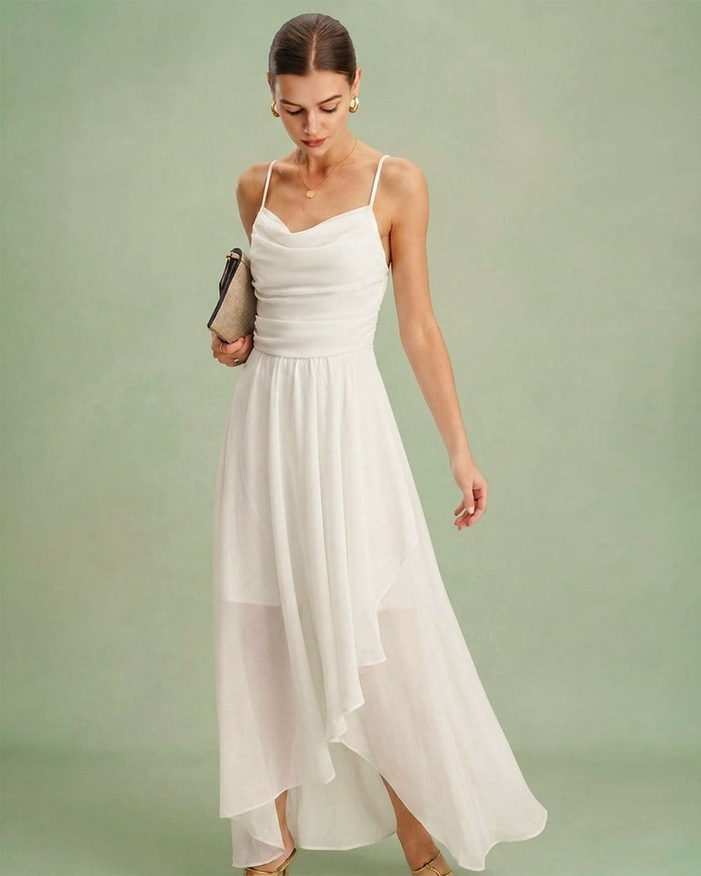 Vestido Catalina | Elegancia en Gasa Tono Negro