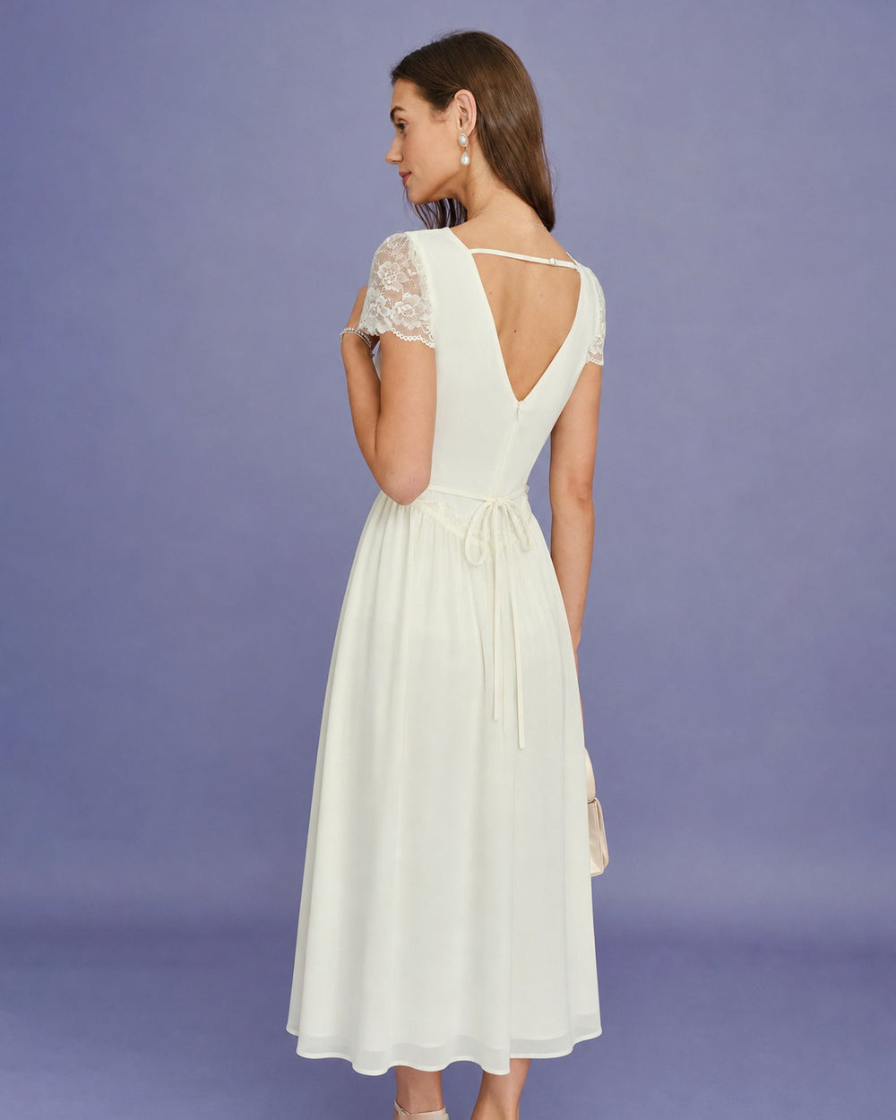 Vestido Ariadna | Elegancia en Encaje Tono Durazno