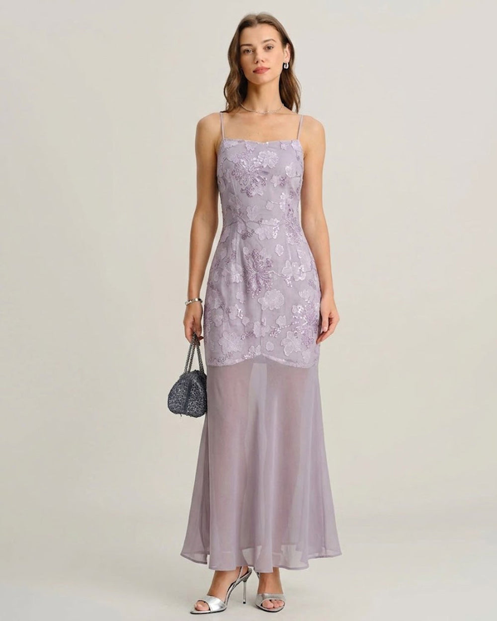 Vestido Renata | Elegancia en Jacquard Tono Morado