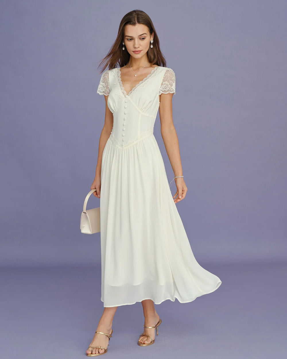 Vestido Ariadna | Elegancia en Encaje Tono Durazno