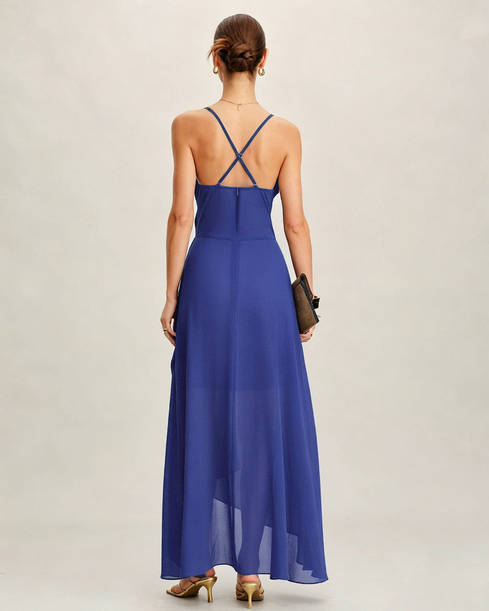 Vestido Blair | Elegancia en Gasa Tono Azul