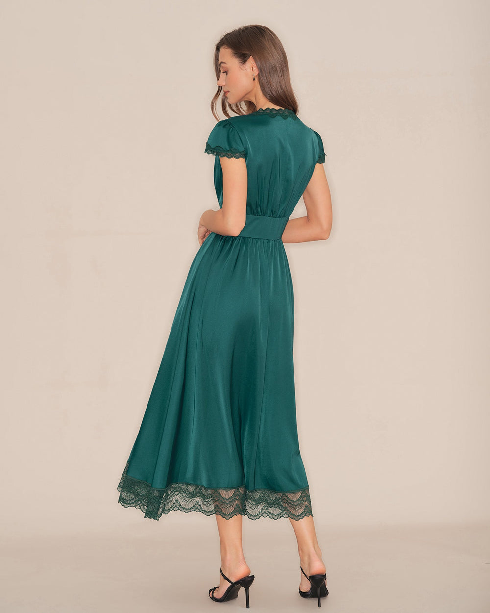Vestido Camila | Elegancia en Encaje Tono Verde
