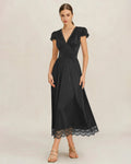 Vestido Valeria | Elegancia en Encaje Tono Negro