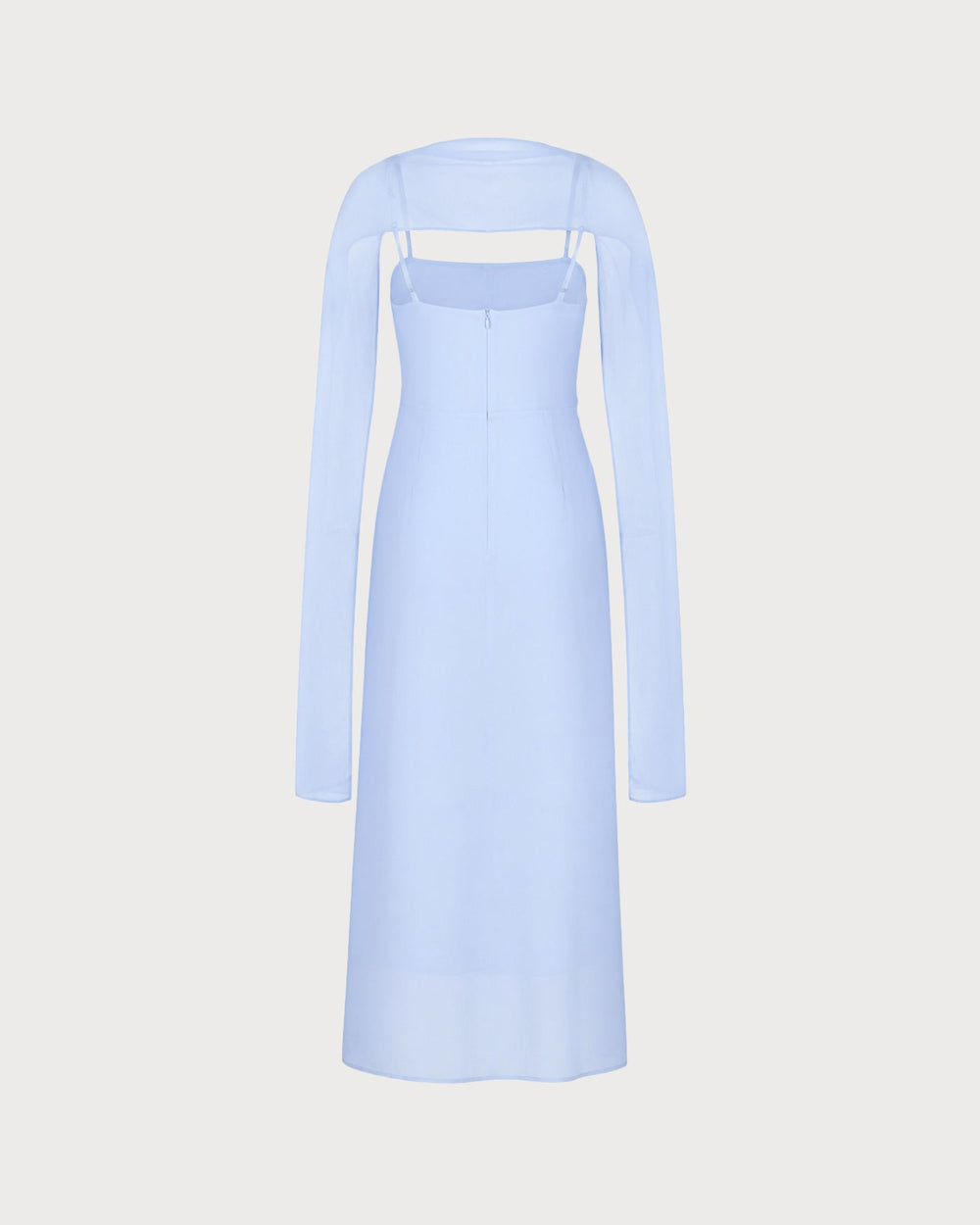 Vestido Florencia | Elegancia en Gasa Tono Azul