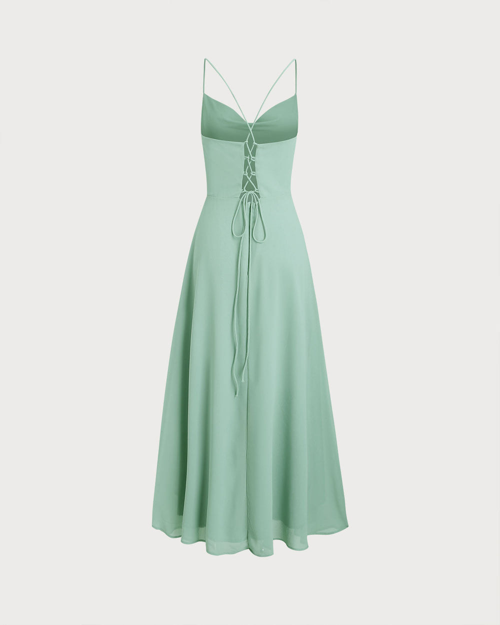 Vestido Ariadna | Elegancia en Satén Tono Verde