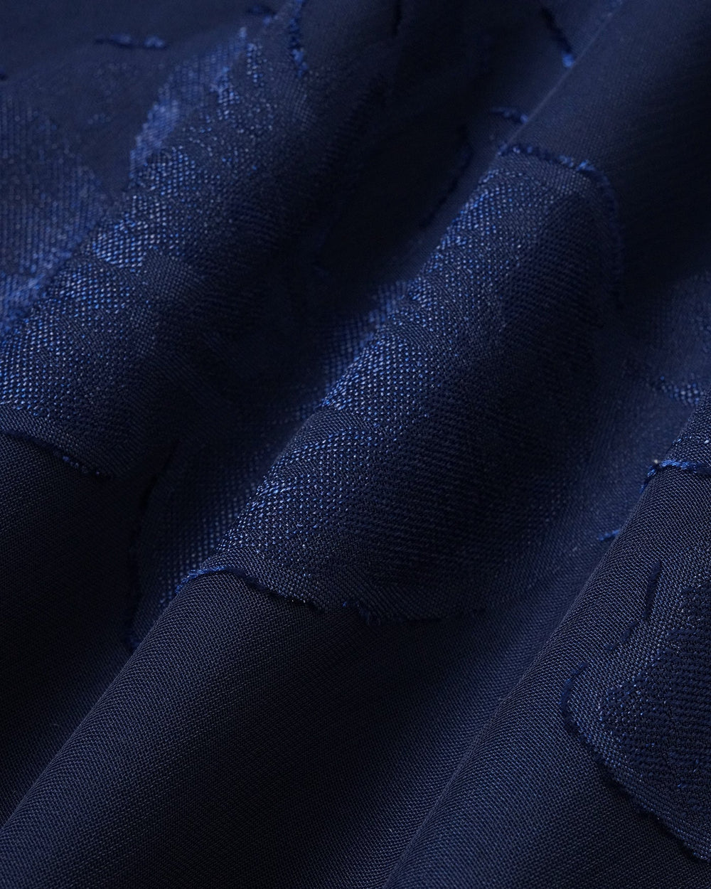 Vestido Camila | Elegancia en Jacquard Tono Azul marino