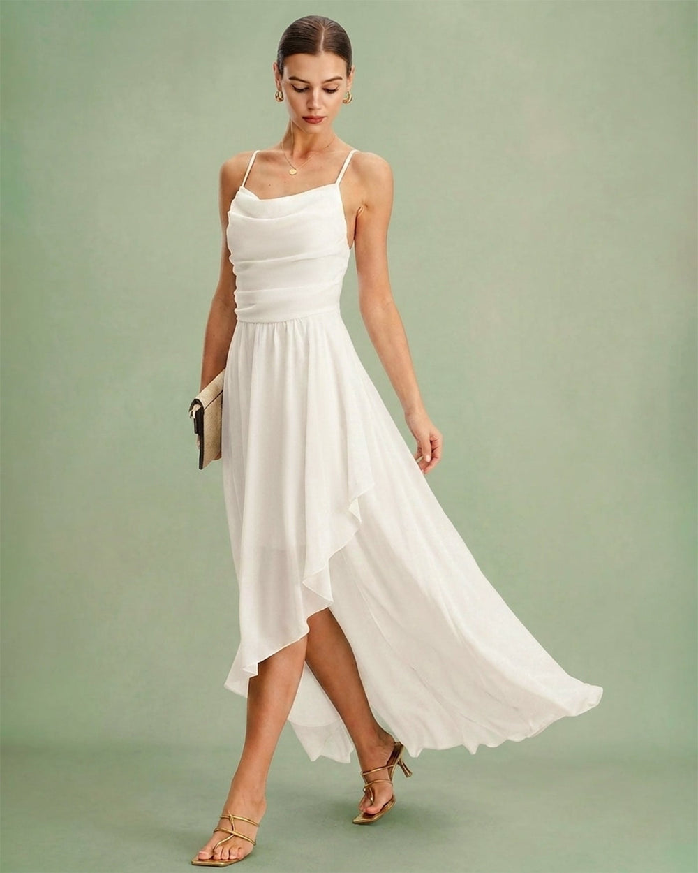 Vestido Catalina | Elegancia en Gasa Tono Negro