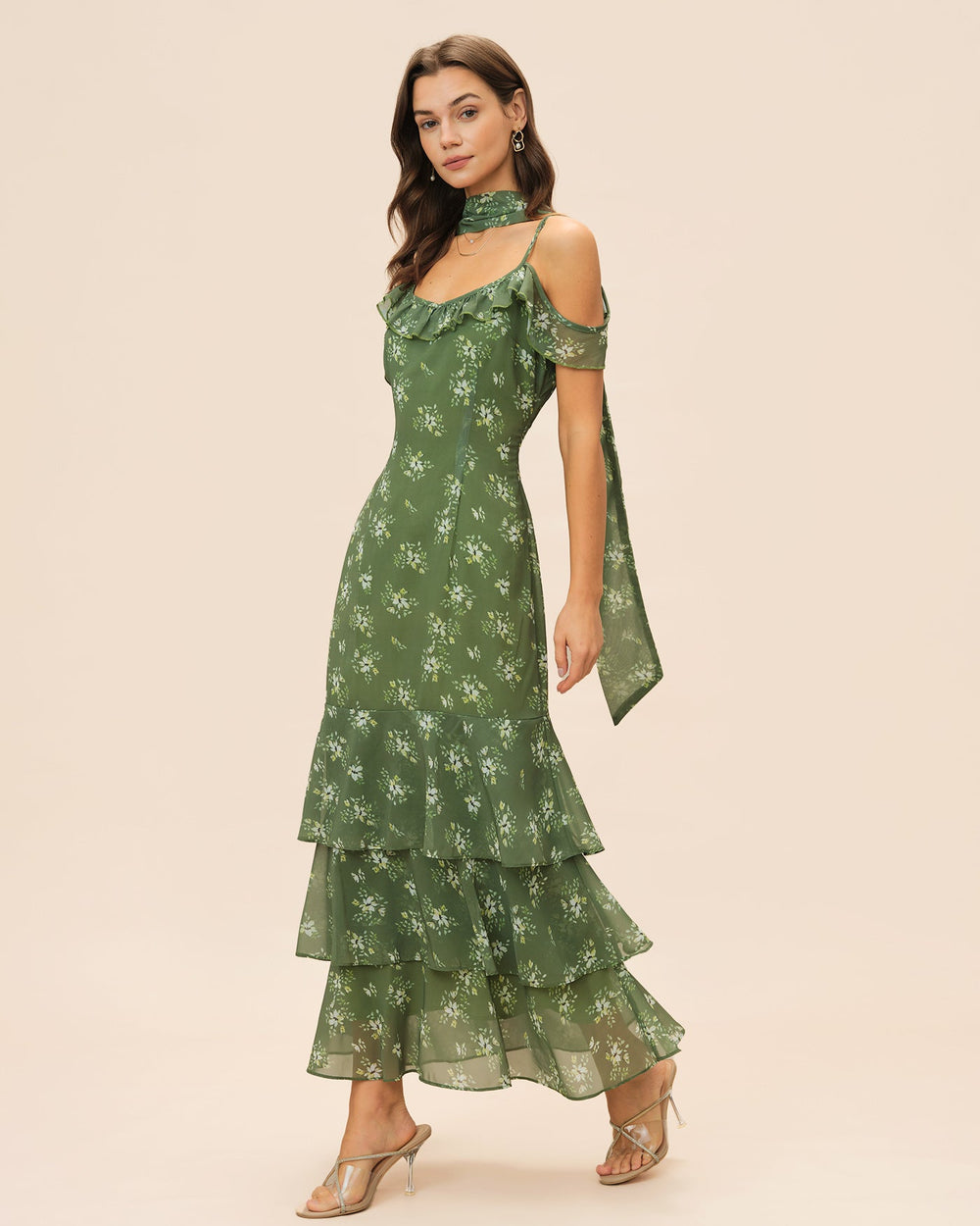 Vestido Julieta | Elegancia en Satén Tono Verde