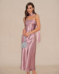 Vestido Valentina | Elegancia en Satén Tono Rosa