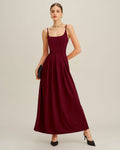 Vestido Victoria | Elegancia en Satén Tono Vino