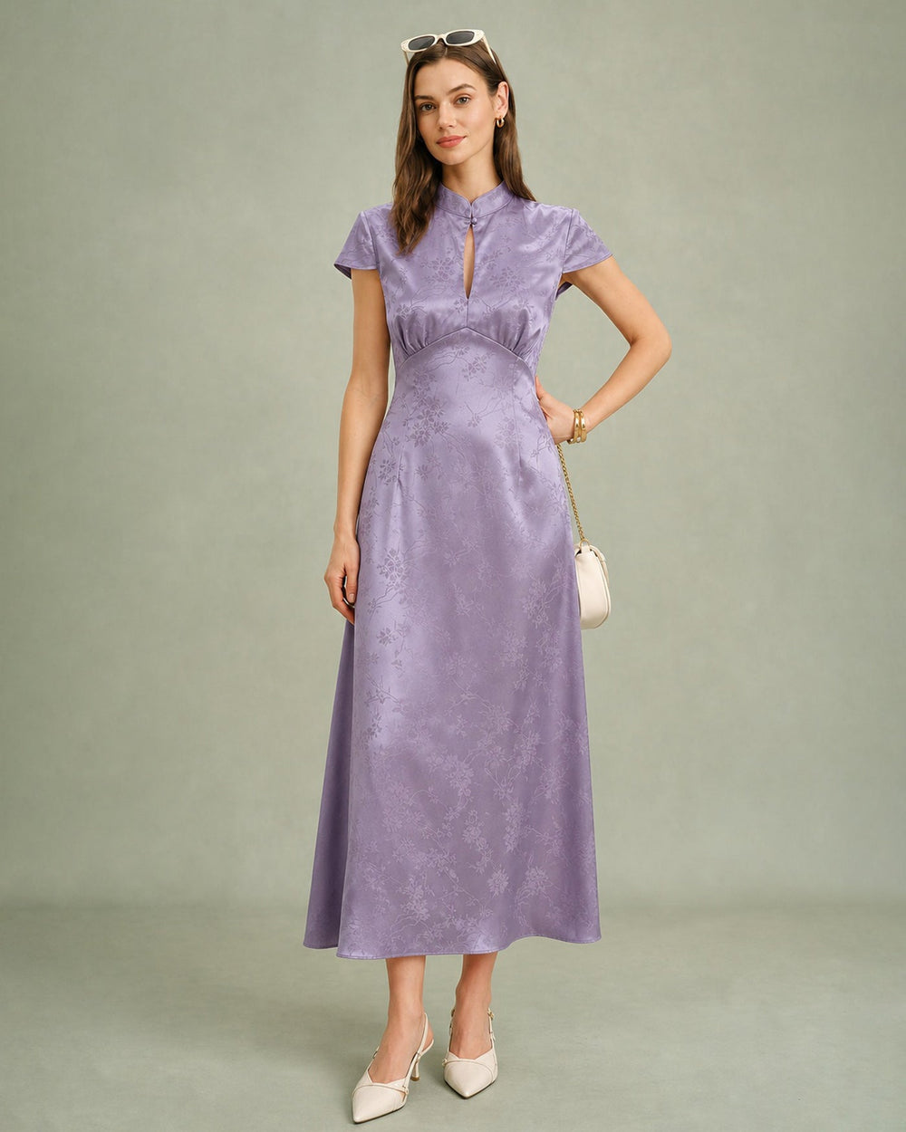 Vestido Blair | Elegancia en Satén Tono Morado