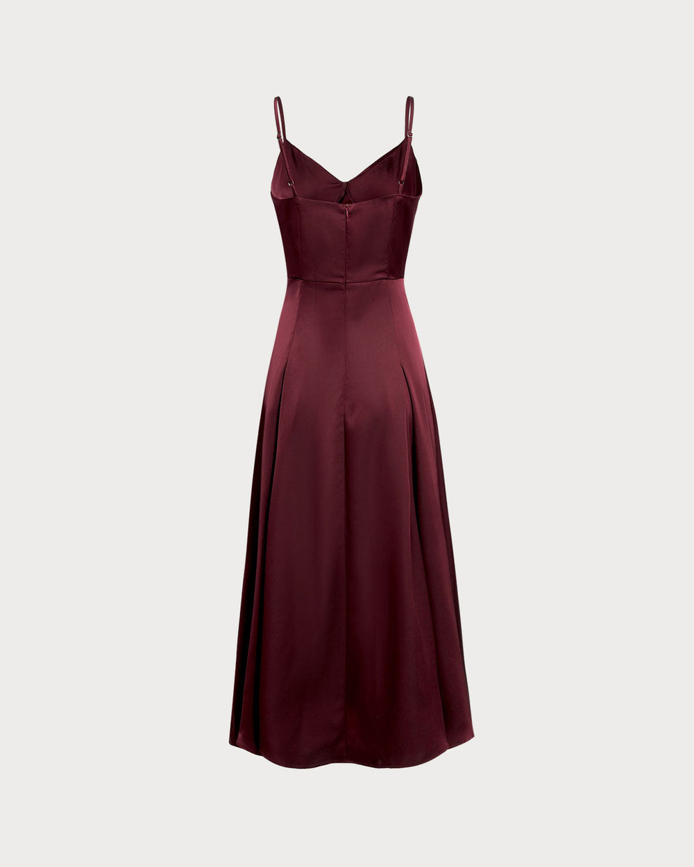 Vestido Valentina | Elegancia en Satén Tono Vino