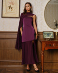 Vestido Sofía | Elegancia en Satén Tono Morado