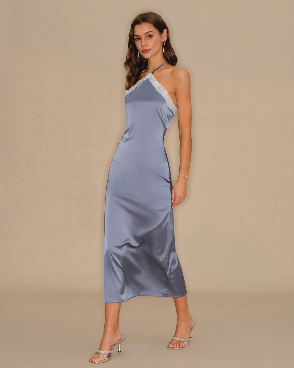 Vestido Camila | Elegancia en Encaje Tono Azul