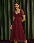 Vestido Blair | Elegancia en Satén Tono Rojo