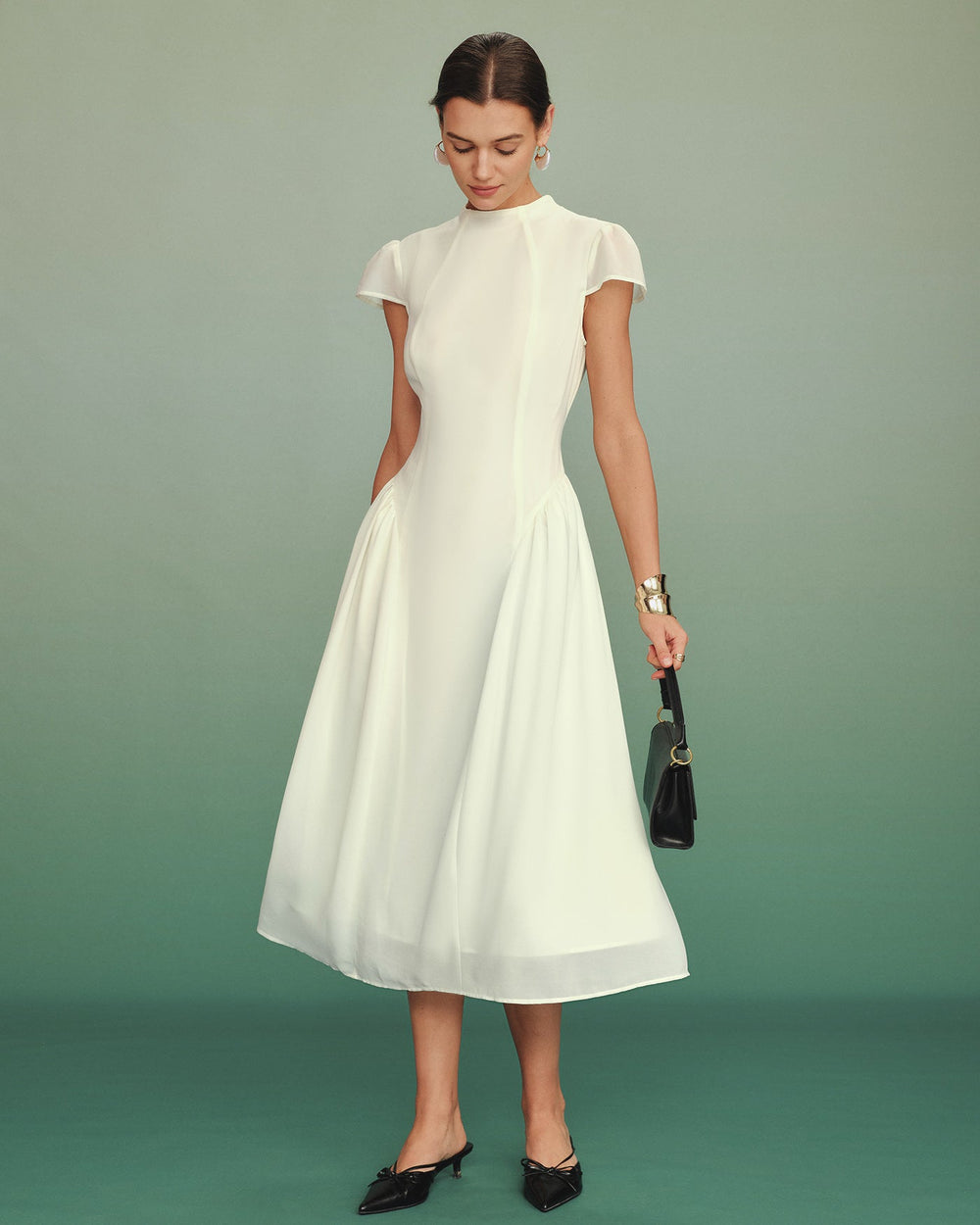 Vestido Catalina | Elegancia en Satén Tono Durazno