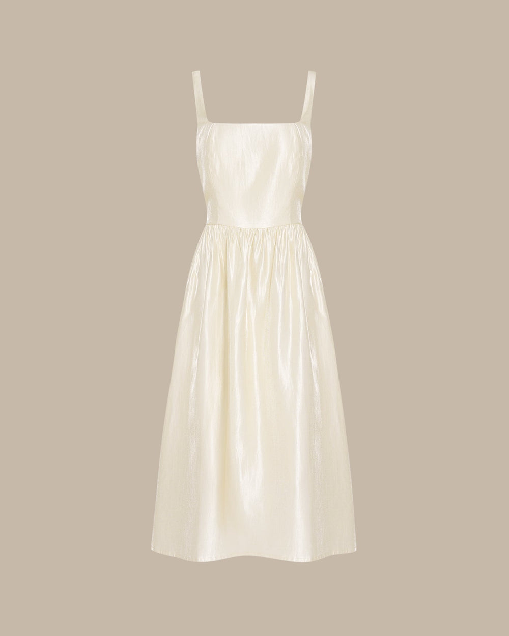 Vestido Catalina | Elegancia en Satén Tono Durazno