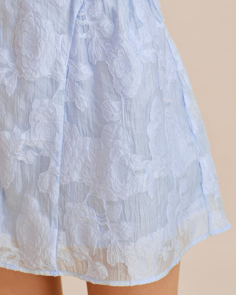 Vestido Olivia | Elegancia en Jacquard Tono Azul