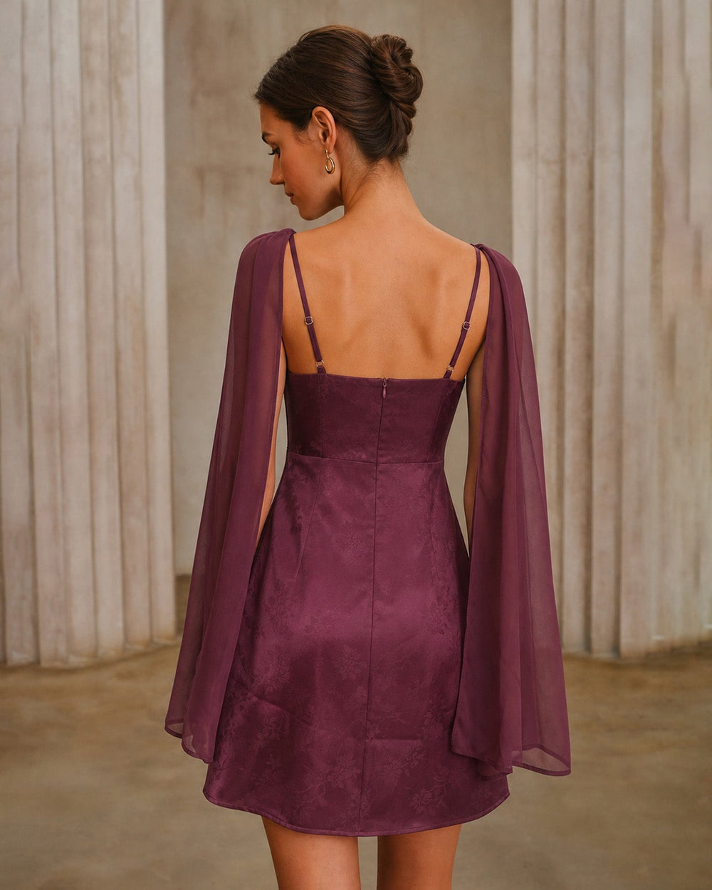 Vestido Florencia | Elegancia en Jacquard Tono Rojo