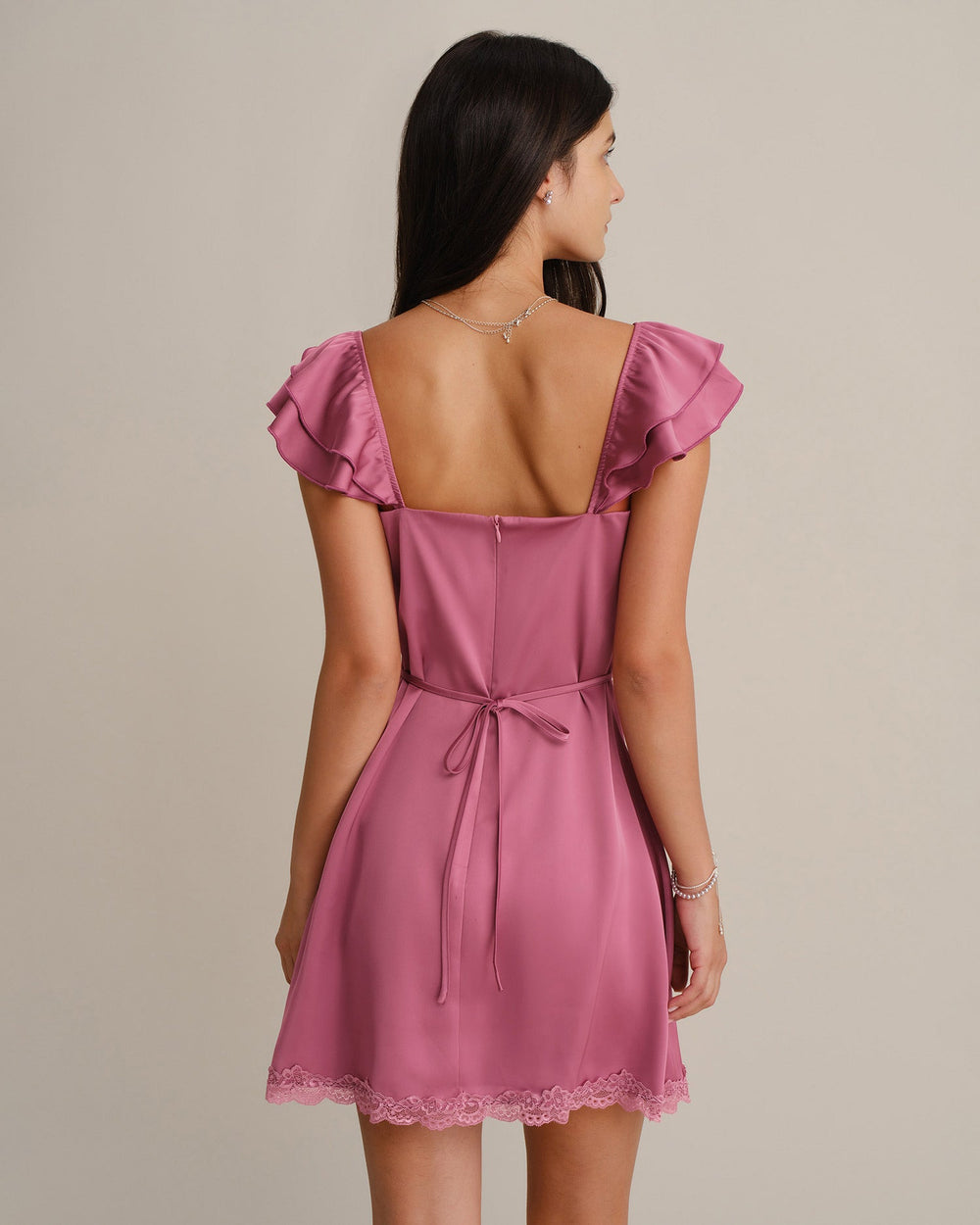 Vestido Renata | Elegancia en Satén Tono Rosa